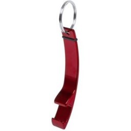 Porte-clés publicitaire décapsuleur Milter aluminium rouge