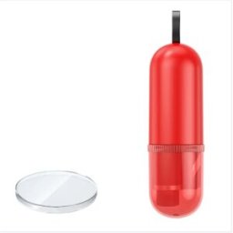 INF Marteau d'urgence voiture 2-en-1 - Brise-vitre en acier tungstène et coupe-ceinture avec poignée ABS, 10cm x 2.75cm Rouge