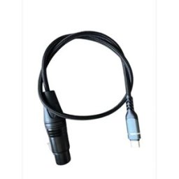 INF Câble XLR mâle vers femelle - Blindé, gaine tressée type fil de pêche, connecteurs en alliage, compatible alimentation 1 m