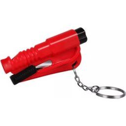 INF Porte-clés d'urgence pour voiture - Outil d'évacuation d'urgence - Rouge Type A
