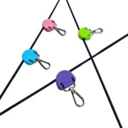 INF Lot de 4 clips cordon bungee pour kayak - clip de pont en plastique avec crochet élastique pour kayak et paddleboard