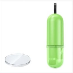 INF Marteau d'urgence voiture 2-en-1 - Brise-vitre en acier tungstène et coupe-ceinture avec poignée ABS, 10cm x 2.75cm Vert