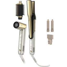Multi-Styler premium et Sèche-Cheveux 4-en-1 Shark Glam avec embout RapidGloss - Or Or HD6041SEU par SharkNinja