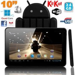 Tablette Yonis Android Kitkat 10 Pouces 9" 1024x600 Quad‑core 1.3 Ghz 8 Go Noir