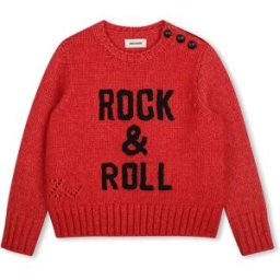 Zadig & Voltaire Pull X60809 Bordeaux 8 Années Fille