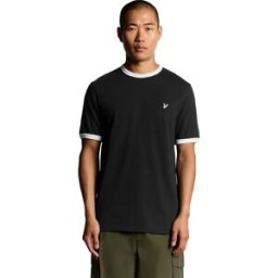 Lyle & Scott T-shirt à Manches Courtes Ringer Jet Black / White XL Homme