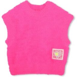 Billieblush Pull à Manches Courtes U22393 Pink 12 Années Fille