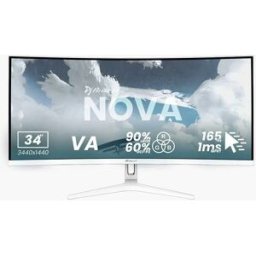 Arozzi Écran Gaming Nova 34´´ Wqhd Va Led 165hz White One Size unisex
