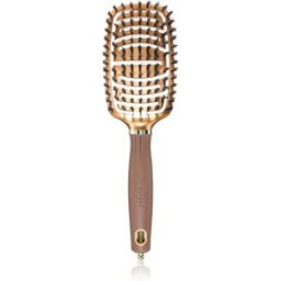 Olivia Garden Expert Flex brosse plate avec poils de sanglier Gold&Brown 1 pcs