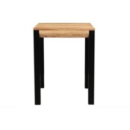Miliboo Table de bar extensible en bois massif et métal L80-135 cm TRAP