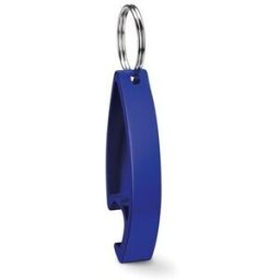 Décapsuleur porte-clés personnalisé COLOUR TWICES aluminium bleu