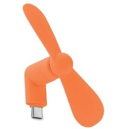 Ventilateur USB portable personnalisé - PHAN, confort au bureau pas cher TPE orange