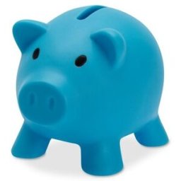 Tirelire personnalisé SOFTCO PVC turquoise