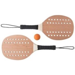 Raquettes de tennis personnalisées en bois de rose - Sergio bois brun