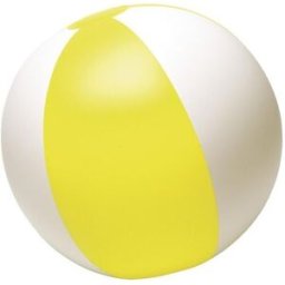 Ballon de plage gonflable publicitaire Lola PVC jaune
