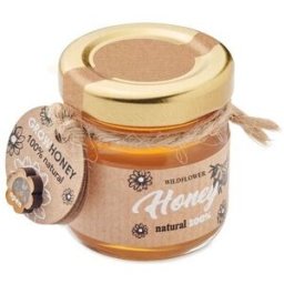 Miel personnalisé de fleurs sauvages BUMLE verre bois