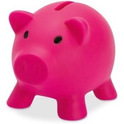 Tirelire personnalisé SOFTCO PVC fuchsia