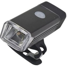 Lampe à vélo personnalisable amovible Ethan silicone aluminium plastique ABS noir