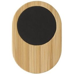 Support de téléphone en bambou personnalisé Larry bambou silicone fer brun