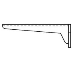 V&B; Console d'évier O.NOVO 38 cm, avec kit de fixation ; Villeroy & Boch (92230700)