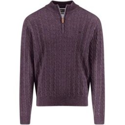 Fynch Hatton Pull à Demi-zip 1512226 Aubergine L Homme