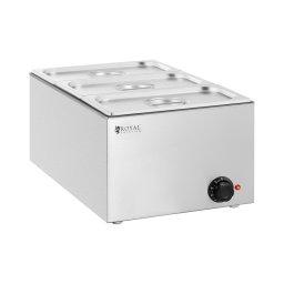 Bain-marie professionnel - 640 W - 3 x GN 1/3 - Royal Catering