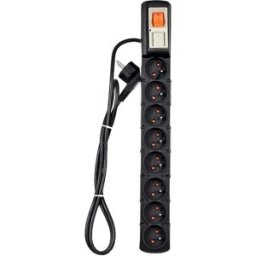 Hsk Data Multiprise S8 Pro 8 Prises Avec Interrupteur 1.5 M Black One Size unisex