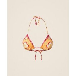 Twinset Haut de maillot de bain triangle avec imprimé et strass