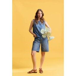 MONOPRIX Bermuda en denim 38