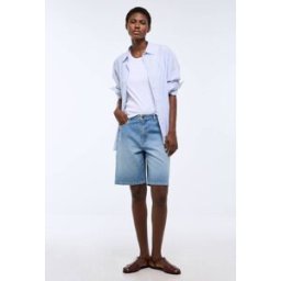 MONOPRIX Bermuda en denim 38
