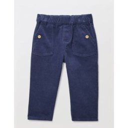 BOUT'CHOU Pantalon taille élastique uni en velours en coton BIO GOTS 18 mois
