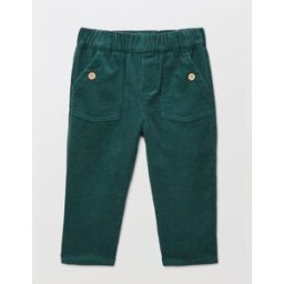 BOUT'CHOU Pantalon taille élastique uni en velours en coton BIO GOTS 36 mois
