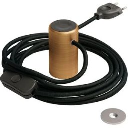 Creative Cables Douille Avec Cordon Magnetico-plug Elegant Satin Brass One Size