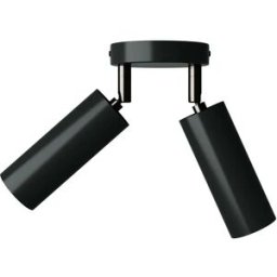 Creative Cables Applique Murale Sans Ampoule Tub-e14 Double Spotlight Black One Size