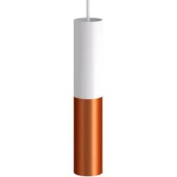 Creative Cables Lampe Suspendue Tub-e14 Double Matt White / Satin Copper One Size