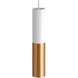 Creative Cables Lampe Suspendue Tub-e14 Double Matt White / Satin Brass One Size