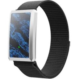 INF Bracelet intelligent sans écran compatible avec iOS 13.0+, Android 8.0+ et HarmonyOS 4.0 et versions antérieures - ECG & Le noir