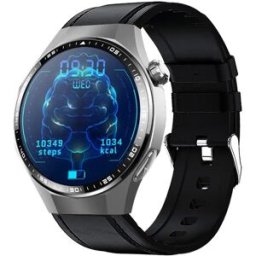 INF Montre connectée 1.55 inch écran rond – Bluetooth 5.3, IP67, 150+ modes sport, compatible avec l'application Joeme Fit Le noir
