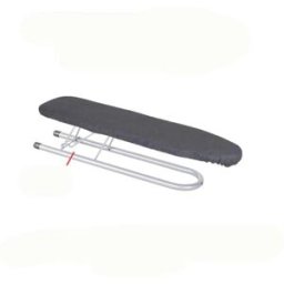 INF Planche à repasser pour manches pliante sur table - Maille acier carbone, panneau prolongé, loquet de verrouillage, Le noir