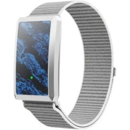 INF Bracelet intelligent sans écran compatible avec iOS 13.0+, Android 8.0+ et HarmonyOS 4.0 et versions antérieures - ECG & Gris