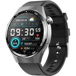 INF F230 Smart Watch compatible avec Joeme Fit – Écran rond IPS 1.55 inch 360x360, Appels Bluetooth 5.3, IP67, 150+ modes Le noir