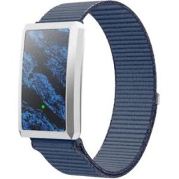 INF Bracelet intelligent sans écran compatible avec iOS 13.0+, Android 8.0+ et HarmonyOS 4.0 et versions antérieures - ECG & Bleu