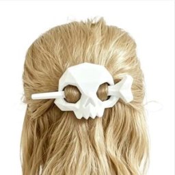INF Serre-tête Tête de Mort Halloween - Accessoire Cheveux en PVC Créatif, Léger et Maintien Sécurisé pour Costumes et Styles Blanc