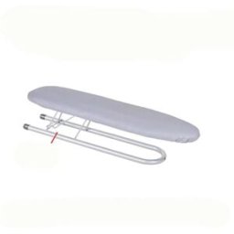 INF Planche à repasser pour manches pliante sur table - Maille acier carbone, panneau prolongé, loquet de verrouillage, Gris