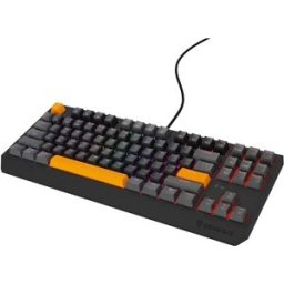 Genesis Clavier De Jeu Sans Fil Thor 230 Tkl Rf Anglais Black / Grey / Orange One Size unisex