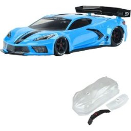Protoform Carrosserie Chevrolet Corvette C8 1/7 Clear One Size unisex