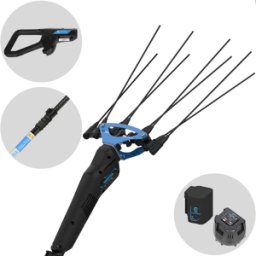 Campagnola MASTER PLUG-IN - Perche en Carbone et aluminium - 288 - 373 cm - Peigne vibreur électrique à batterie - 21.6v 5Ah
