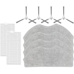 INF Kit de pièces de rechange pour aspirateur robot compatible avec ROPVACNIC S1 - ABS+Nylon+Fibre multicolore, ajustement