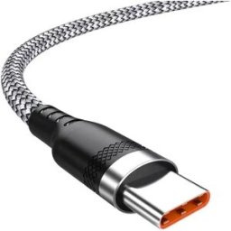 INF Lot de 2 câbles USB Type-C - Tressés en nylon, charge rapide 6A, compatibles avec ordinateurs et appareils de jeu 2 m