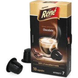 Café René Chocolat - 10 Capsules de café pour Nespresso® - Espresso - Café Chocolat - Compatible Nespresso®